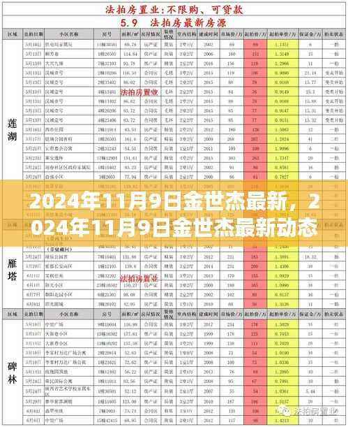 金世杰未来之路探索,最新动态与未来展望(2024年11月9日)
