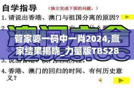 管家婆一码中一肖2024,赢家结果揭晓_力量版TBS28.16