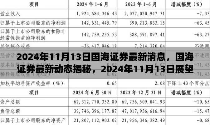 国海证券最新动态揭秘,展望2024年11月13日