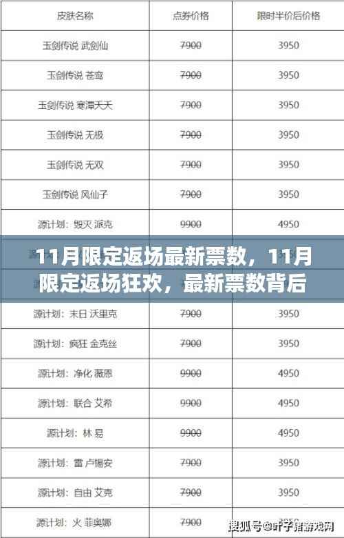 揭秘11月限定返场狂欢背后的最新票数故事与影响