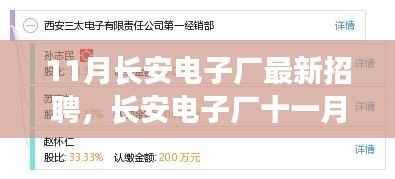 长安电子厂十一月新招聘启幕,温暖奇遇与友情纽带共筑未来篇章