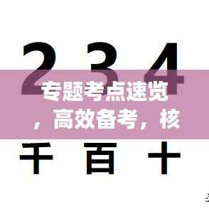 专题考点速览,高效备考,核心知识一网打尽!