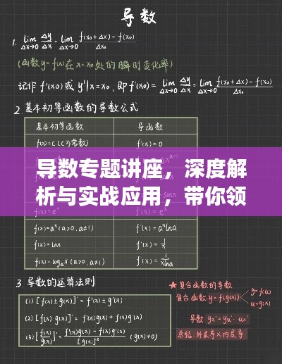 导数专题讲座,深度解析与实战应用,带你领略导数的魅力