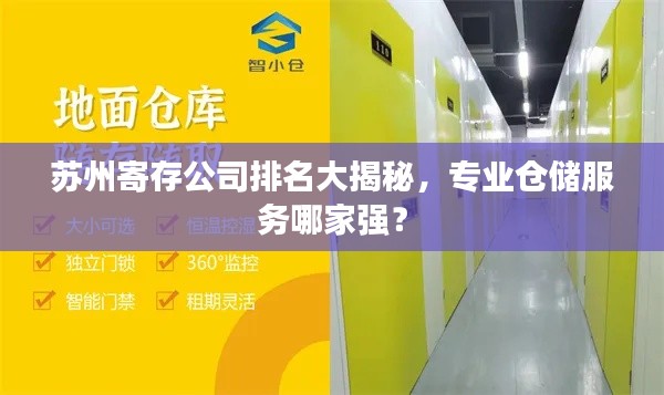 苏州寄存公司排名大揭秘,专业仓储服务哪家强?