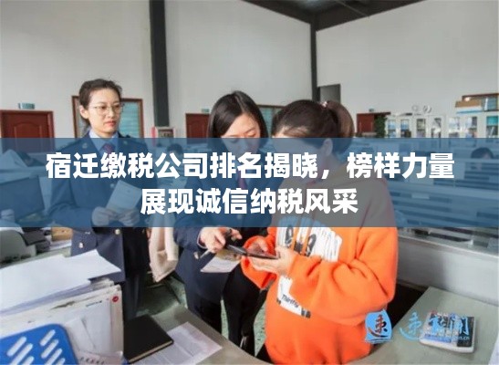 宿迁缴税公司排名揭晓,榜样力量展现诚信纳税风采