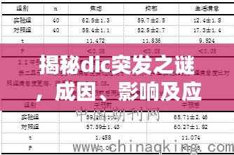 揭秘dic突发之谜,成因、影响及应对策略探讨