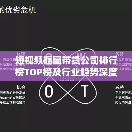 短视频橱窗带货公司排行榜TOP榜及行业趋势深度解析